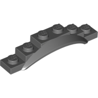 Lego Wheel Arch, Mudguard, 1 1/2 x 6 x 1 [Arch Extended] / Dark Bluish Gray