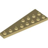 Lego Wedge Plate 8 x 3, 8° Right / Tan