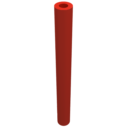 Lego Hose Rigid 3mm D. 4L / 3.2cm / Red