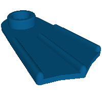 Lego Minifig Footwear Flipper [Thin] / Blue