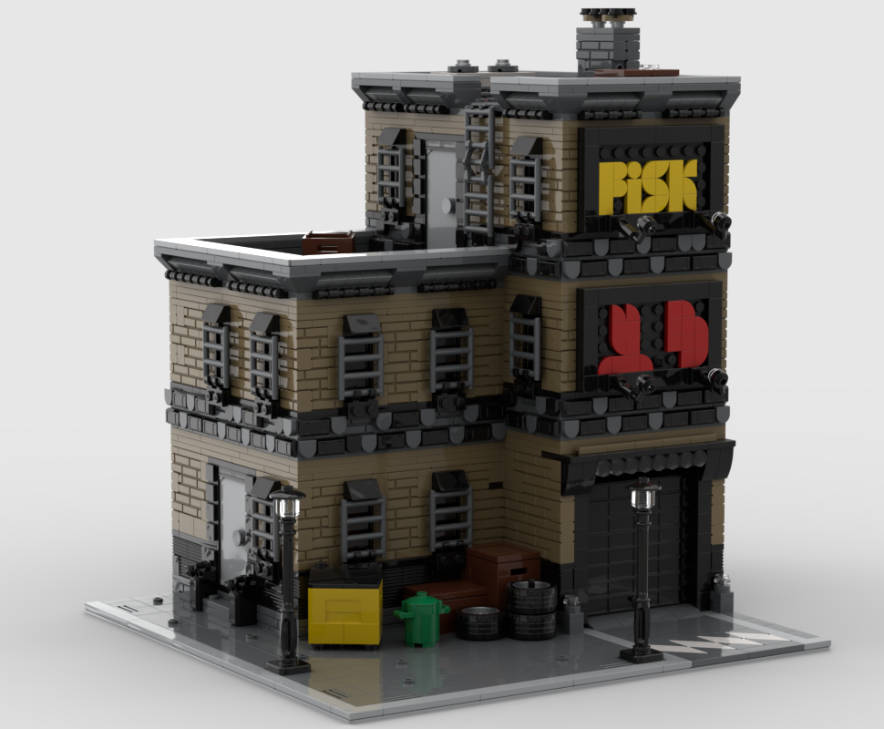 Lego Punishers compound w/ garage