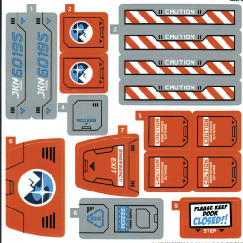 Lego Sticker Sheet for Set 60195-1 / [No Color/Any Color]