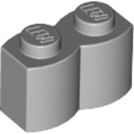 Lego Brick Special 1 x 2 Palisade [aka Log] / Light Bluish Gray