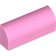 Lego Brick Curved 1 x 4 x 1 1/3 No Studs / Bright Pink