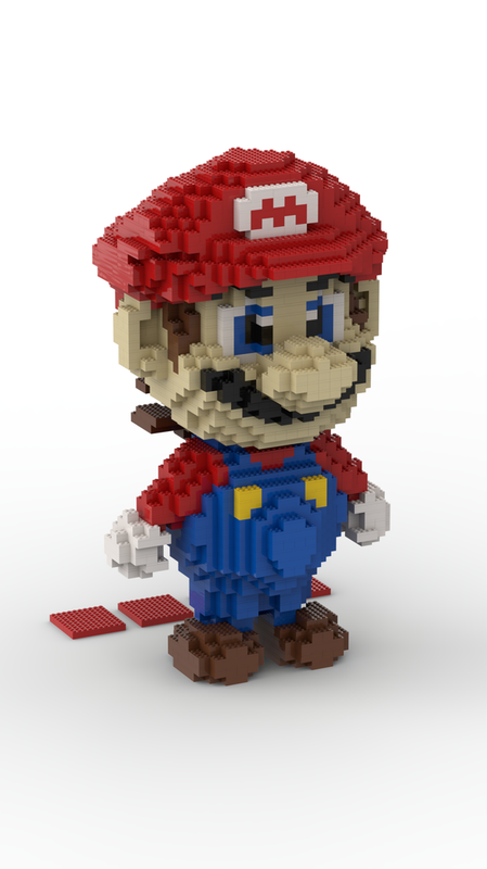 Lego Super Mario Large minifigure 75cm high (Mega Mario)