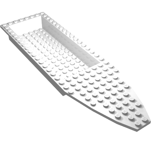 Lego Boat Deck 8 x 28 x 3 / White