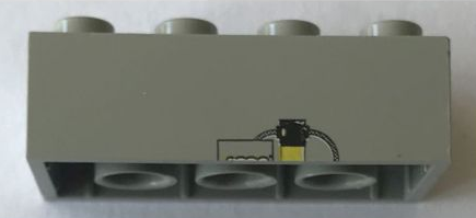 Lego Brick 2 x 4 with LEGO Fabrik 2004 Pattern 1 of 3
