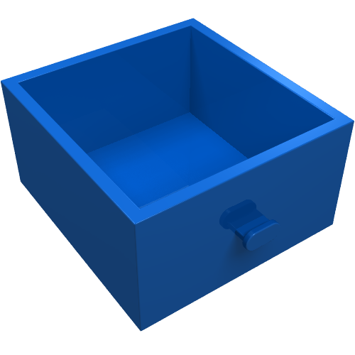 Lego Homemaker Drawer 4 x 4 x 2 / Blue