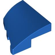 Lego Brick Wedged, Curved 2 x 2 with Stud Notch Right / Blue