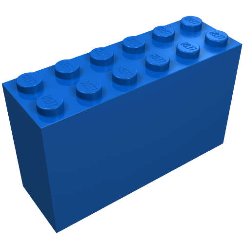 Lego Brick 2 x 6 x 3 / Blue