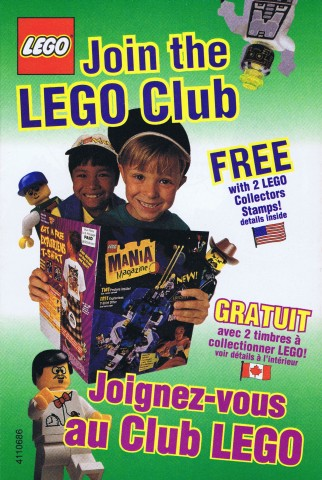 Lego 1997 Insert - LEGO Club - US/Canadian (4110686)