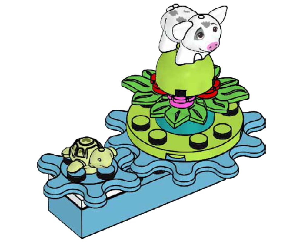 Lego Pig Pua and Turtle
