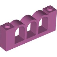 Lego Fence 1 x 6 x 2 / Medium Dark Pink