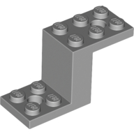 Lego Bracket 5 x 2 x 2 1/3 with Holes, Inside Stud Holder / Light Bluish Gray