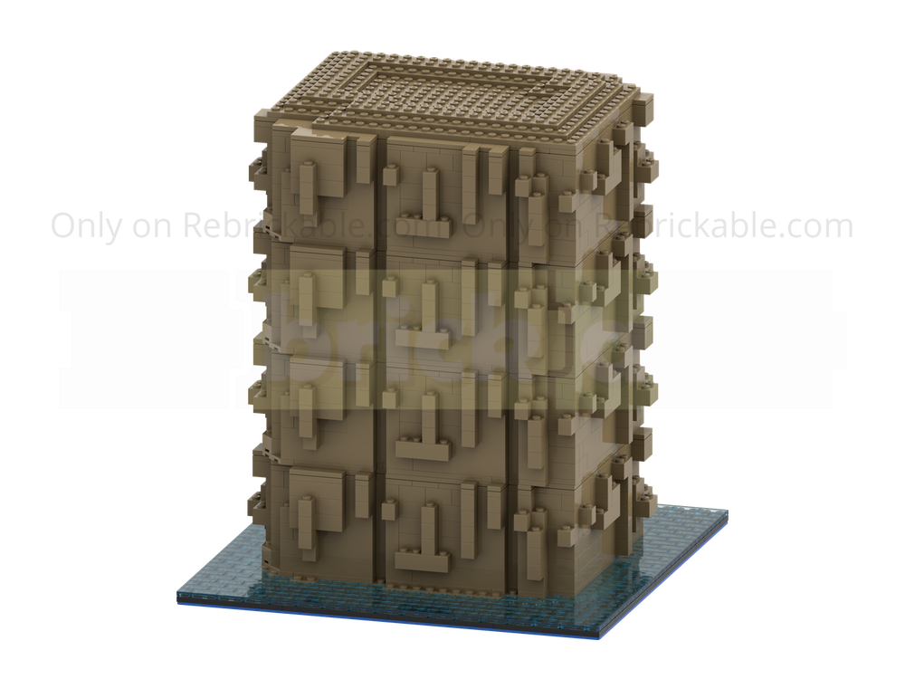Lego Zhangjiajie-Inspired Modular Sandstone Pillar for Ninjago City