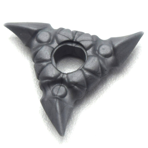 Lego Weapon Throwing Star / Shuriken with Textured Grips / Flat Silver