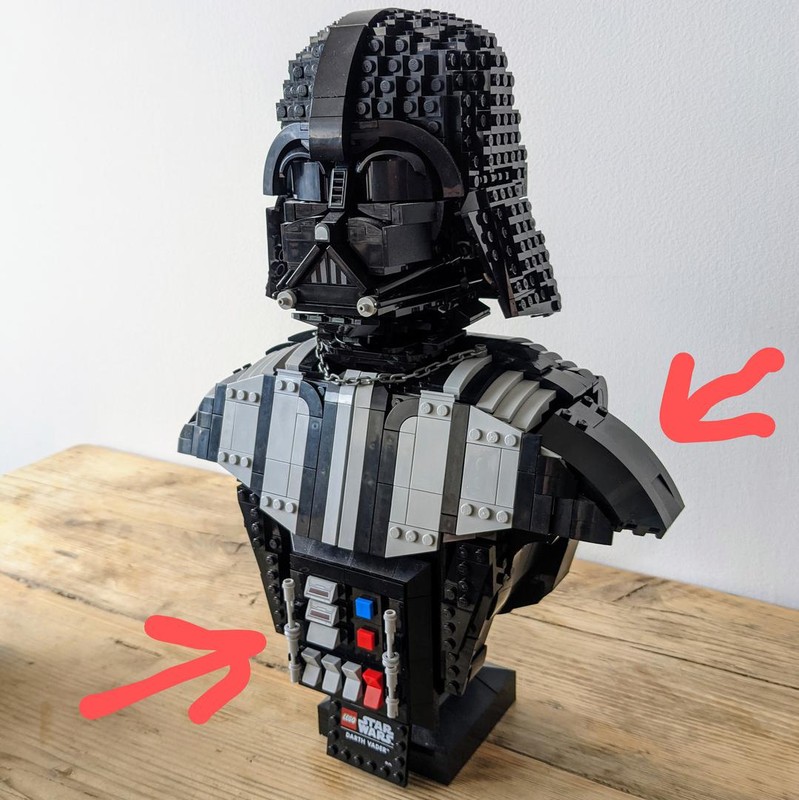 Lego Empire Vader Bust Conversion pack