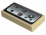 Lego Tile 1 x 2 with Controls Pattern 2 (Sticker) - Set 8671