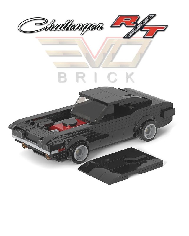 Lego Dodge Challenger R/T 1970 V2 Black