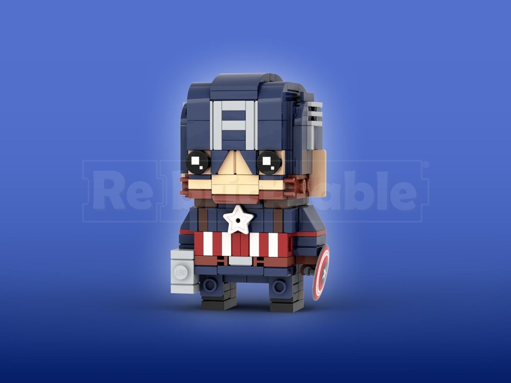 Lego Captain America Brickheadz LEGO MOC - Avengers: Endgame