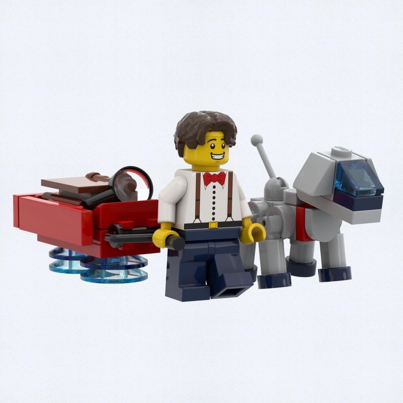 Lego Robo-dog and Boy