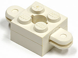 Lego Arm Holder Brick 2 x 2 with Round Top Hole with Arms (792 / 793 / 795) (Homemaker Figure / Maxifigure Torso Assembly)
