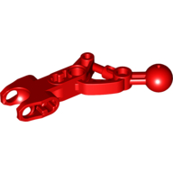 Lego Large Figure Skeletal, Limb, Angular with Ball Joint and Ball Socket / Red
