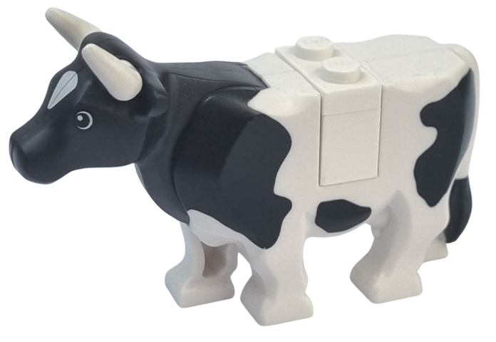 Lego Cow with Black Spots Pattern