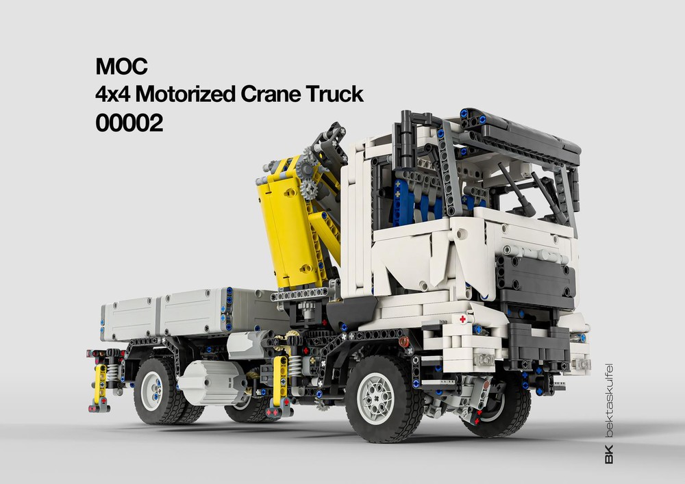 Lego 4x4 Motorized Crane Truck