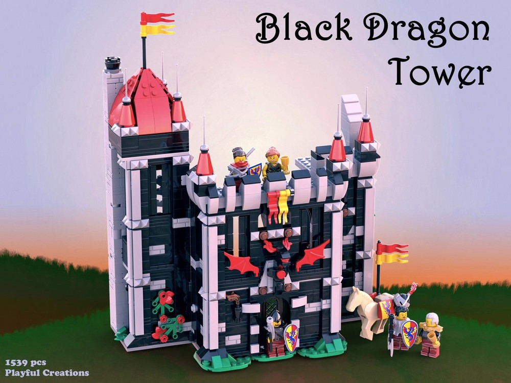 Lego Black Dragon Tower