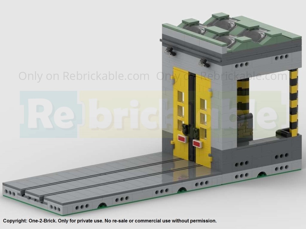 Lego V2: Modular Logistics Center - Raildock