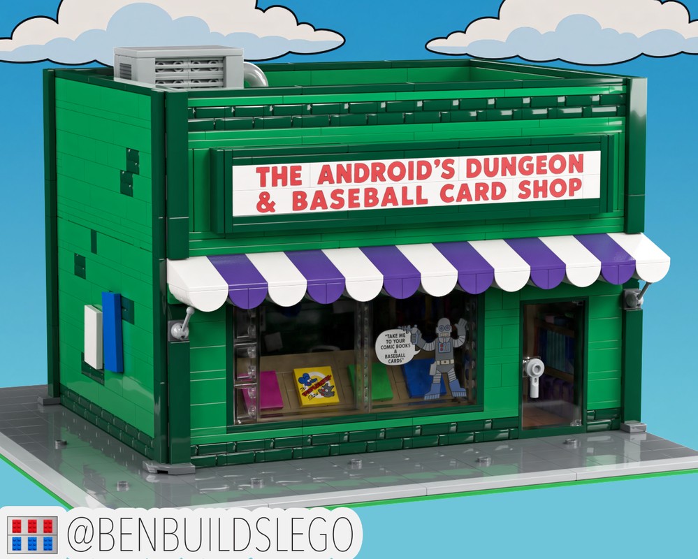 Lego Modular The Android's Dungeon & Baseball Card Shop (The Simpsons)