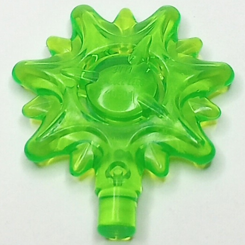Lego Wave / Power Burst / Flame / Magic Spell Effect, Splash Round with Bar / Trans-Bright Green