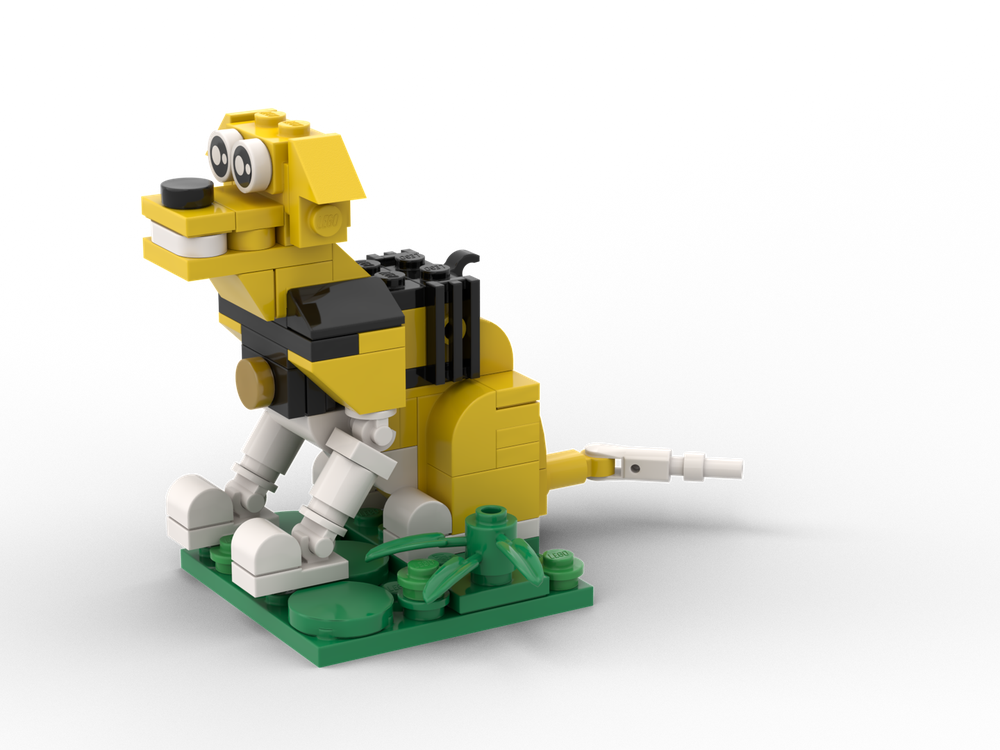 Lego Happy Dog ( in harness )