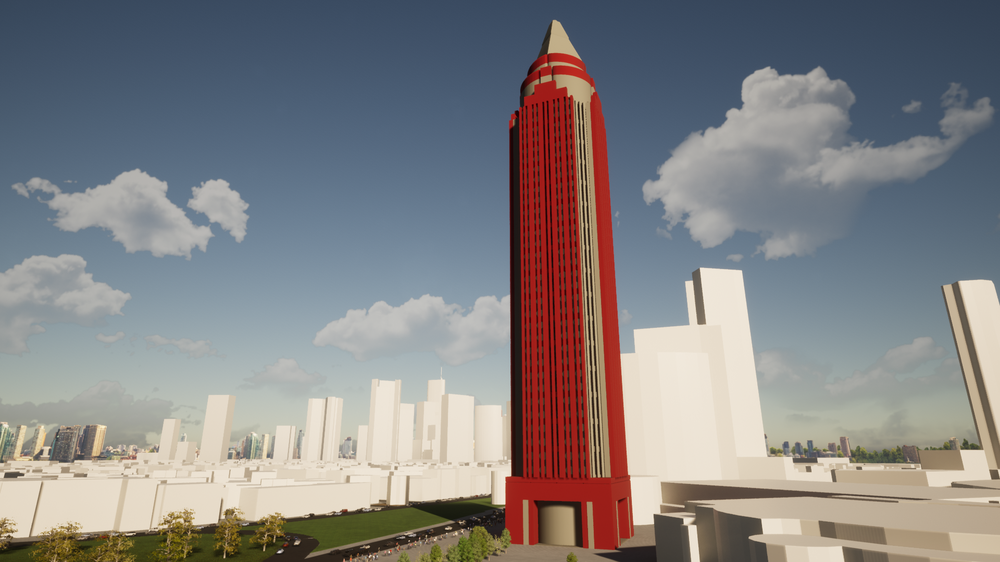 Lego "Messeturm" Building Frankfurt, Germany