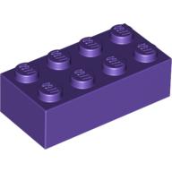 Lego Brick 2 x 4 / Dark Purple