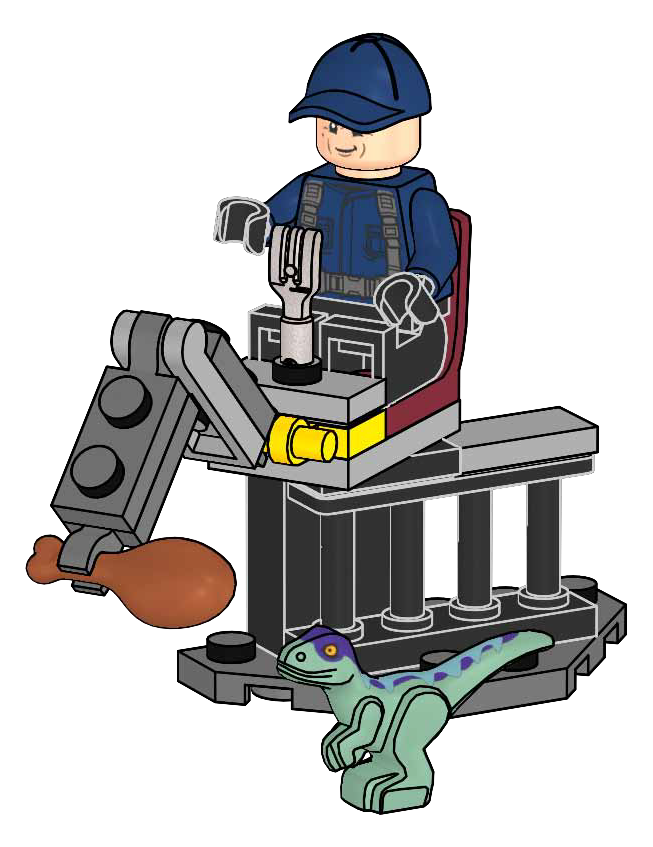 Lego Guard and Raptor