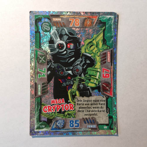 Lego Trading Card, Ninjago Game Series 2 [German] - 178 Mega Cryptor / [No Color/Any Color]