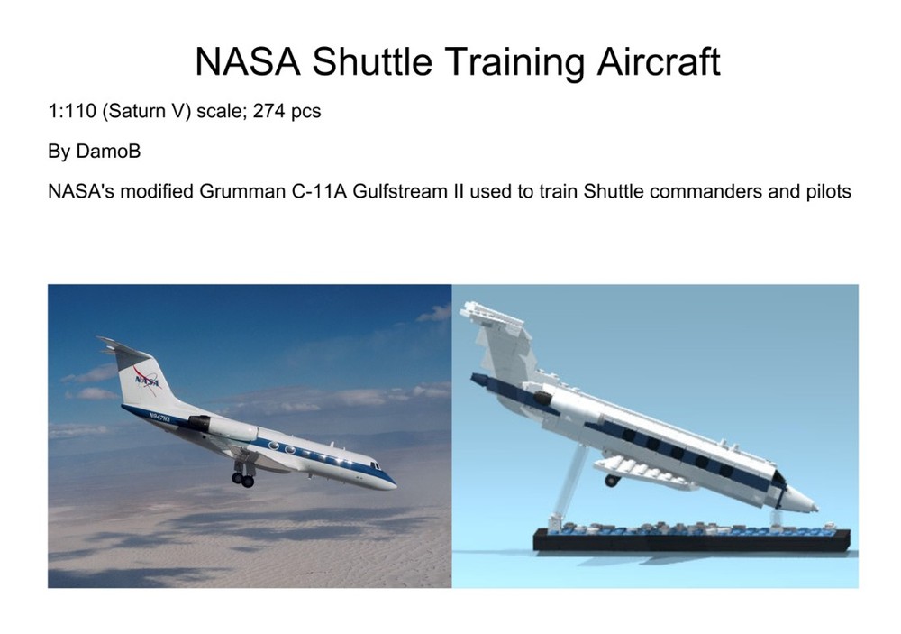 Lego DamoB's NASA Shuttle Training Aircraft