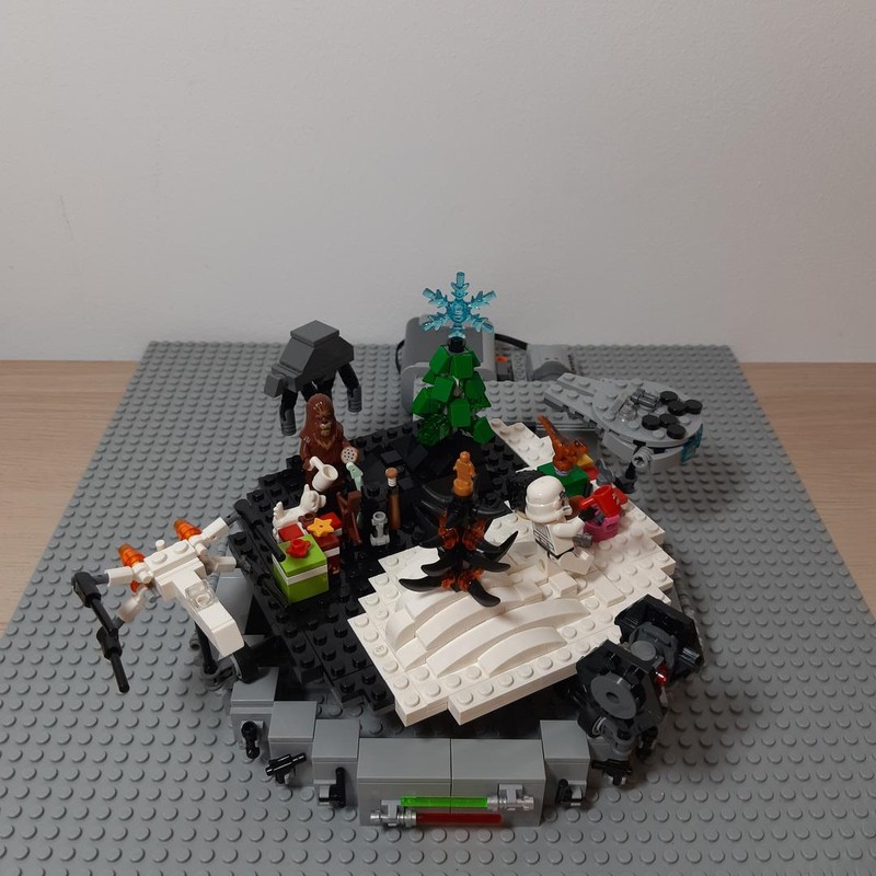 Lego Spinning Christmas in a galaxy far far away