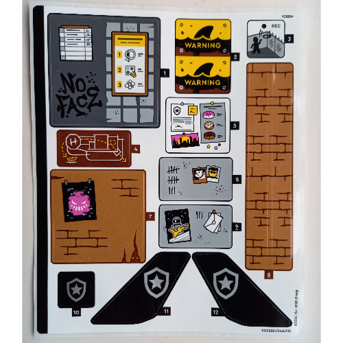 Lego Sticker Sheet for Set 60419-1
