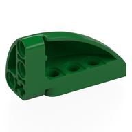 Lego Technic Panel Round Corner 5 x 3 x 2 Right / Green