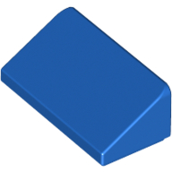 Lego Brick Sloped 30° 1 x 2 x 2/3 / Blue
