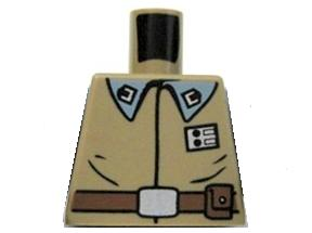 Lego Torso SW Rebel Officer Suit Pattern / Dark Tan