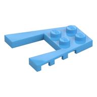 Lego Wedge Plate 4 x 4 with 2 x 2 Cutout / Medium Blue