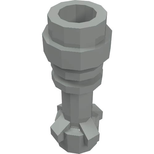 Lego Weapon Lightsaber Hilt without Bottom Ring / Light Gray