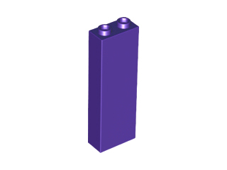 Lego Brick 1 x 2 x 5 / Dark Purple