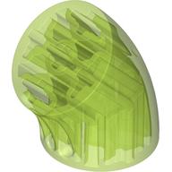 Lego Brick Round 3 x 3 D. Tube with 45° Elbow and Axle Holes (Crossholes) at Each End / Trans-Bright Green