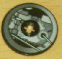 Lego Technic, Disk 3 x 3 with Machinery Pattern 3 (Sticker) - Set 4504