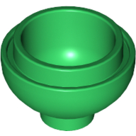 Lego Brick Round 2 x 2 Dome Bottom [Open Stud] / Green